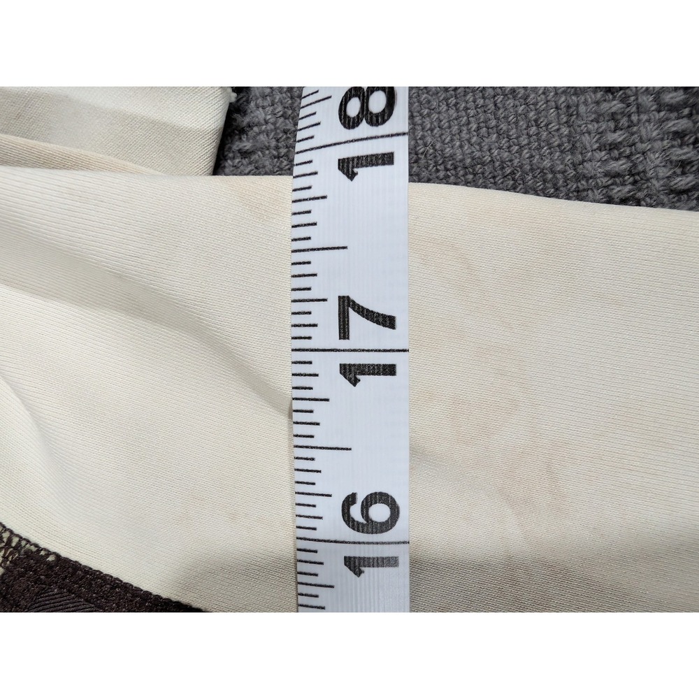 Quiksilver UVtech Rash Guard Mens Medium Brown Cream Long Sleeve Swim Shirt - Picture 8 of 10
